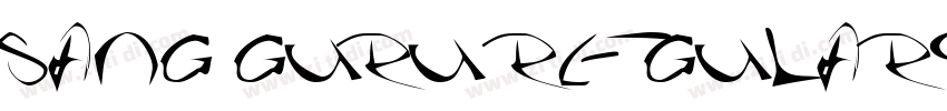 SANG GURU regular字体转换